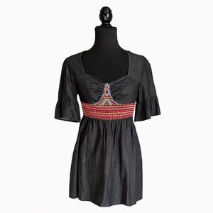 VaVa by Joy Han - Black Beaded Bodice Mini Dress | Size Medium